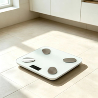 Balance connectée intelligente pour la graisse corporelle et l'IMC, capacité 180 kg, pour salle de bain