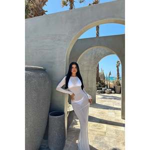 Robe de plage en tulle blanc Eliza, chic, pour couvrir le maillot de bain - Product Image 2