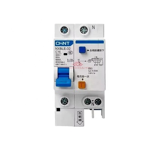 Nouveau disjoncteur différentiel CHINT NXBLE-32 série 30mA 2P 32A 230V/400V RCBO avec protection contre les surcharges - Product Image 1