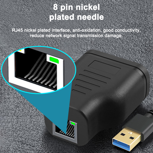 Adaptador de red Doonjiey <span class=keywords><strong>RJ45</strong></span> Divisor Ethernet de 1 a 2 puertos Chaqueta de PVC Adaptador divisor LAN Convertidor <span class=keywords><strong>Cat</strong></span> 5 <span class=keywords><strong>6</strong></span> 7 - Product Image 5