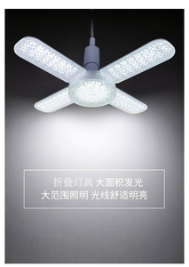 LED <b>Ceiling</b> <b>Fan</b> 5 Blades White Plastic Body E27 Socket Flush Mount <b>Remote</b> <b>Control</b> DC Motor Dimmable Modern Design AC 85-265V - Product Image 4