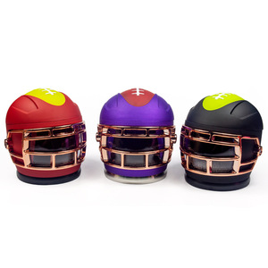 Molino de Hierbas y Especias para Fumadores, Diseño de Casco de Fútbol Americano, 4 Capas, Aleación de Zinc |   Diseño Creativo, Multicolor, Empaque Personalizado - Product Image 2