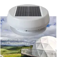 18W 14 "solar ventilador de techo jardín de invierno de escape de aire comercial casa de lujo cúpula de la tienda de camping de ventilación solar ático fan