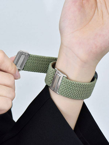 New Style Summer Magnetic <strong>Elastic</strong> Woven Nylon <strong>Loop</strong> Strap 45mm 41mm 49mm for Apple Watch Band Series Ultra 8 7 6 5 - Product Image 4