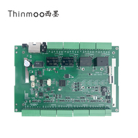 Thinmoo - Panel de Control de Acceso Biométrico en la Nube, 4 Controladores de Puerta, TCP/IP/RFID/Wiegand, Sistema Operativo Android 11, 10000 Usuarios, Pantalla LCD, Reinicio