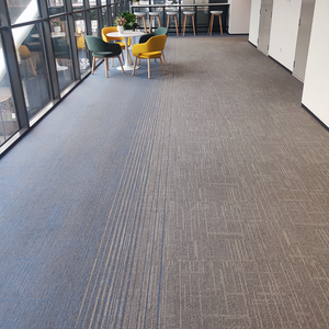 Tùy chỉnh chất lượng cao hiện đại sang trọng văn phòng Thảm gạch lát sàn 50x50 Nylon nhà thương mại sử dụng Non-Slip PET thân thiện - Product Image 4