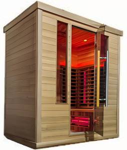 <span class=keywords><strong>Sauna</strong></span> de carbono infrarrojo de espectro completo de <span class=keywords><strong>220V</strong></span> de lujo, capacidad para 4 personas, cicuta de cedro rojo, madera para dormitorio, apartamento, baño, V - Product Image 3