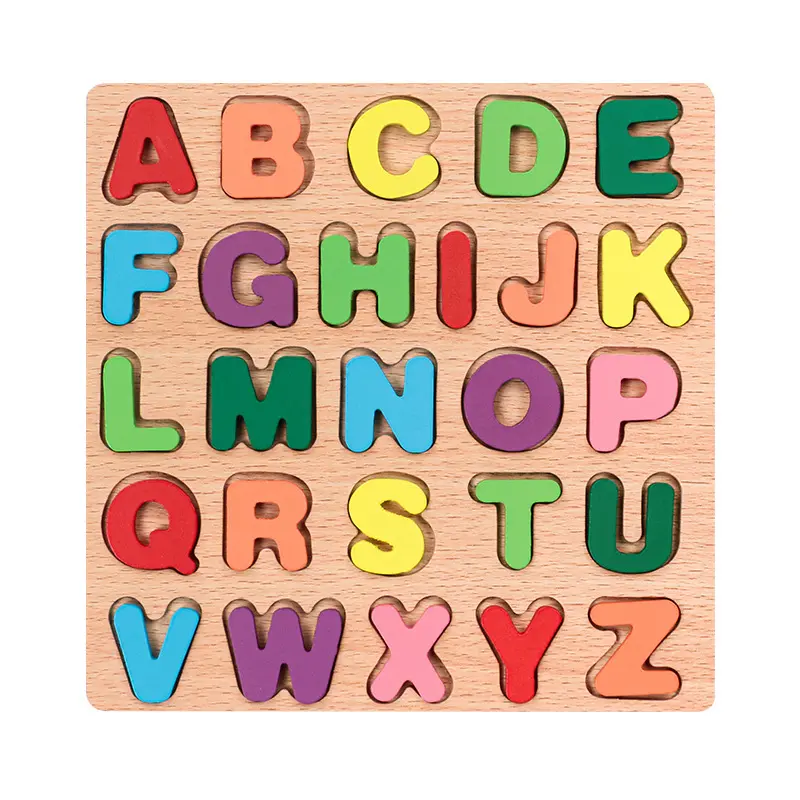 मोंटेसरी बच्चों की संख्या मोज़ेक वर्णमाला संज्ञानात्मक मिलान शिक्षण सहायता हाथ पकड़ बोर्ड प्रारंभिक शिक्षा पहेली ब्लॉक