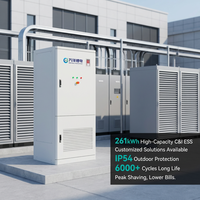 Système industriel et commercial de stockage d'énergie haute tension BESS 233 kWh 241 kWh Armoire extérieure 261 kWh Batterie LiFePO4