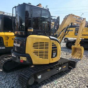 Excavatrices Komatsu PC55MR d'origine japonaise, mini-excavatrice de 5 tonnes |   Mini-pelle hydraulique compacte pour pompe hydraulique Kawasaki - Product Image 2