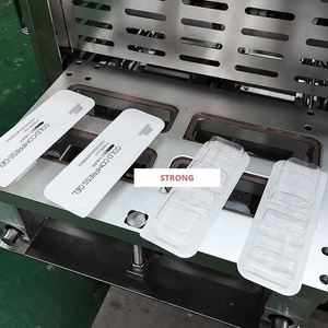 Máquina de sellado térmico para bandejas termoformadas, material de tapa de papel DuPont, selladora de calor Tyvek - Product Image 5