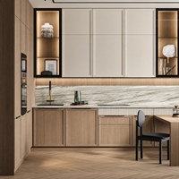 Sistem Kabinet Dapur Kontemporer Grosir Vermonhouzz, Kabinet Kayu Buatan Khusus untuk Proyek Interior Vila dan Apartemen