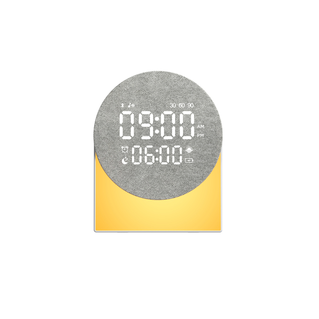 4-in-1Sleep Sound Machine with Noise Cancellation Night Light Digital Clock & Lighting Speaker for Sleeping Aid