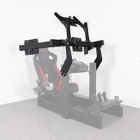 Support universel pour moniteurs en profilés aluminium, montage rapide et facile, réglage de précision, support pour quatre moniteurs pour simulateur de course