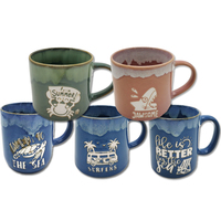 Mug en céramique tortue de mer souvenir de plage d'île tropicale cadeau de voyage avec logo personnalisé