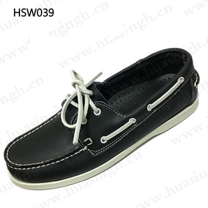 LXG, zapatos de guisantes negros sociales informales de cuero de vaca natural, zapatos náuticos clásicos resistentes al ácido de peso cosidos a mano HSW039 - Product Image 1