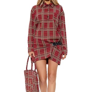 Nouveau modèle de robe chemise style Bdbh Ouyang Nana, taille cintrée, nouvelle conception hiver, jupe décontractée - Product Image 2