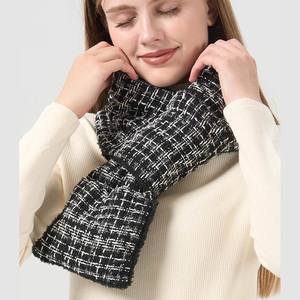 16 Years Factory Custom logo <strong>Tweed</strong> Tartan Plaid Neck Warmer for Women and Men Soft <strong>Scarf</strong> with Plush Lining - Product Image 2