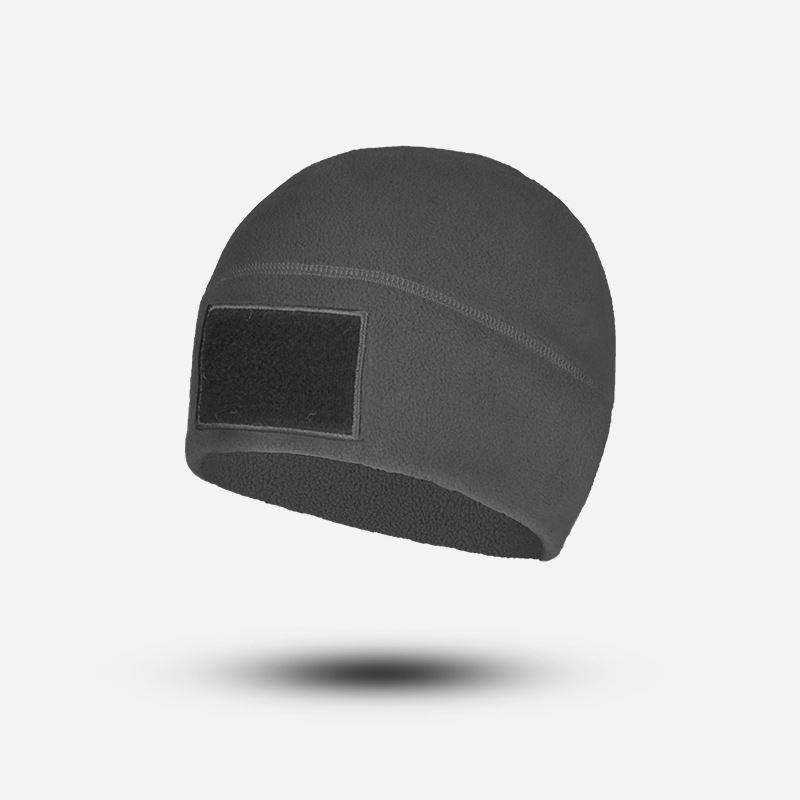 Grey fleece cap
