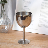 Onbreekbare 150ml 5oz Kelk Goblet Voedselveilig 304 RVS Proefbeker Drinkglas Cocktailwijnglas voor Bar Feest Restaurant