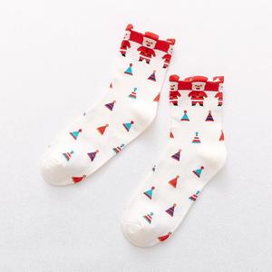 Calzini natalizi alce a tubo medio doppio regalo Festival autunno <span class=keywords><strong>inverno</strong></span> in cotone ispessito <span class=keywords><strong>calze</strong></span> calde per ragazze carine giapponesi - Product Image 5