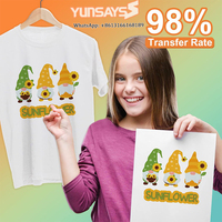 Papel de transferencia imprimible de inyección de tinta para camisetas Papel de impresora Transferencia de calor de vinilo Papel de transferencia de calor 8,5x11 Paquete de 15 hojas