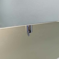 Distributeur de savon liquide double à induction infrarouge encastré en laiton chromé pour fixation murale, idéal pour miroir de salle de bain