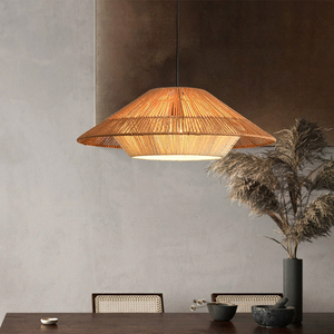 Lampada a sospensione, <span class=keywords><strong>paralume</strong></span> <span class=keywords><strong>in</strong></span> <span class=keywords><strong>corda</strong></span> intrecciata del ristorante, lampada a grappolo - Product Image 4