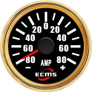 Ampèremètre pour système électrique de camping-car 52 mm 316L pour yachts, bateaux et camping-cars 80A 150A Capteur inclus - Product Image 5