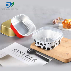 قابلة لإعادة التدوير ، حاوية كيك من رقائق الألومنيوم ، وعاء فلان مربع للحلويات ، أكواب فويل للخبز لجمع حفلات الزفاف - Product Image 5