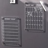 Calendario Magnético para Refrigerador al por Mayor, 30*40cm, Pizarra Acrílica Blanca de Borrado en Seco para Niños, Imanes Acrílicos Transparentes Promocionales para Refrigerador