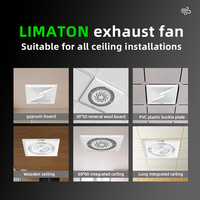 Ventilateur d'extraction d'air LIMATON BPT25-06JH pour salle de bain, cuisine, maison, 300x300mm, blanc, économie d'énergie
