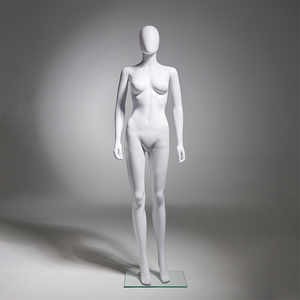 Manichini Economici in PP Ecologico, Corpo Intero Non Verniciato, Finitura Naturale, Coppia Maschio-Femmina per Esposizione in Boutique di Moda - Product Image 4
