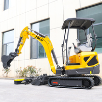 Excavator Mini Crawler TOROS 1.8 Ton Terlaris Bersertifikasi CE EPA, Alat Penggali Kecil untuk Pekerjaan Pengolahan Tanah di Kebun dan Pertanian