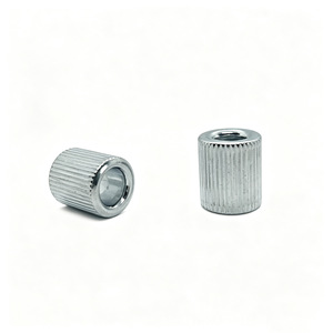 Tuercas cilíndricas moleteadas Dengjiang M3 M4 M5 M6 M8 M10 M12 de acero al carbono galvanizado grado A, hechas a medida - Product Image 1