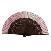 Éventail pliable Hanfu de style ancien, nouveau modèle chinois, en bambou vert et fleurs de cerisier, pour femmes, danse classique