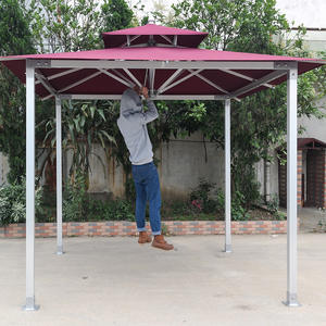 Vente chaude, pavillon <span class=keywords><strong>de</strong></span> balcon populaire <span class=keywords><strong>de</strong></span> luxe, 3x4m, en alliage d'aluminium, facile à assembler, auvent, tente imperméable, abri d'ombrage - Product Image 1
