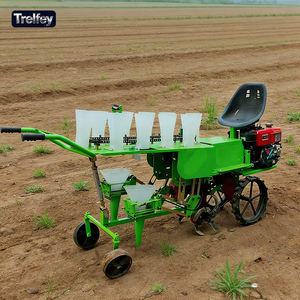 Planteuse autoportée à 2 rangs pour légumes, profondeur réglable 30-100 mm, pour la plantation d'oignons et de céleri - Product Image 1