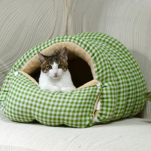 Rahat Klasik Moda Peluş Kaplı Çevre Dostu Taşınabilir Kaymaz Tabanlı Kedi Köpek ve Yavru Yatağı - Product Image 4