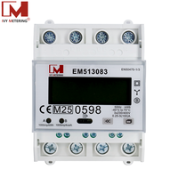 Compteur d'électricité triphasé multifonction MID avec communication RS485 Modbus DLT645 et mesure bidirectionnelle