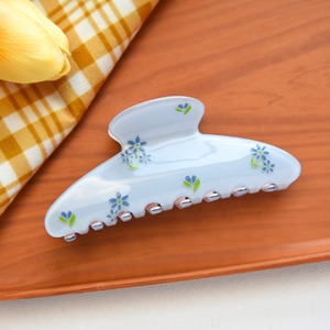 Nueva moda Floral estampado flor tiburón pinza para el cabello para mujer chica Vintage francés Floral pinzas para el cabello accesorios joyería regalo - Product Image 4