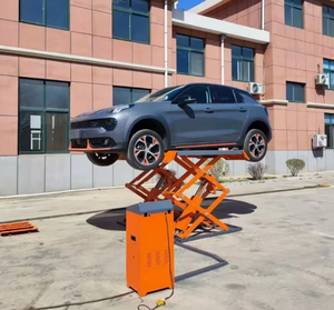 Lève-voiture électrique avec ciseaux hydrauliques pour atelier de réparation automobile - Product Image 2