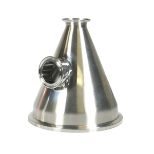 Tramoggia Imbuto Con Fine Puntale Triclamp sanitari In Acciaio Inox Conico - Product Image 3