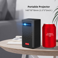 Projecteur portable BYINTEK P20 Mini LED DLP Android 4K Wifi pour cinéma maison avec HD 4K 1080P 2G RAM, compatible téléphone portable