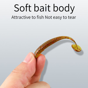 Señuelo blando T-Tail de 65 mm y 2.5 g para pesca de lubina en el fondo - Product Image 4