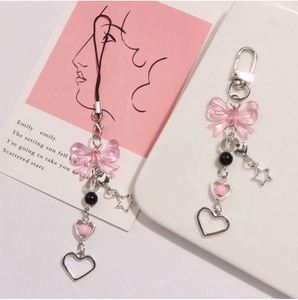 Nuevo Llavero Y2K con Nudo de Mariposa, Cadena Creativa para Teléfono, Colgante de Pentagrama de Amor, Decoración de Bolso con Cuentas de Cristal - Product Image 5