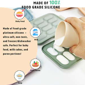 Bán buôn cấp thực phẩm Silicone bé trái cây Feeder núm vú với Ice Cube khay - Product Image 4