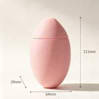 Flacon souple ovale mat 60 ml, économique, pour crème solaire et crème pour les mains, avec bouchon intégré, réutilisable, vide, vente en gros