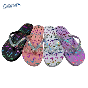 Tongs à imprimé ancre <span class=keywords><strong>nautique</strong></span>, sandales de plage confortables et antidérapantes en EVA pour un usage quotidien - Product Image 5
