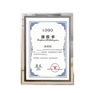 Transparent A4 Honor Certificate Glass Crystal Certificate Photo Frame 6 Inch 7 Inch 8 Inch Frame
